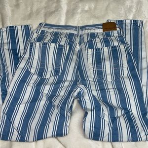 American eagle stripped mom jeans size 0